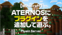 Minecraft【サーバー】ATERNOSにプラグインを追加して遊ぶ。
